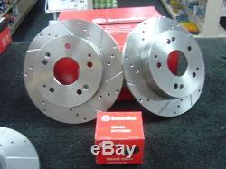 Honda CIVIC 2.0 Type R Ep3 Brake Disc Brembo Rear Cross Drilled Grooved & Pad