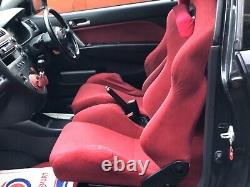 Honda CIVIC Integra Dc2 Ek9 Type R K20 Ep3 Red Recaro Front Seats With Rails