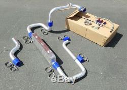 Honda CIVIC Turbo Kit Intercooler And Piping Kit Acura B16 B18 B20 + Oil Lines