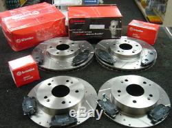 Honda CIVIC Type R Ep3 Brake Disc Brake Pad Brembo Drilled Grooved Front Rear