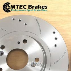 Honda Civic 2.0 Type-R EP3 01-05 Rear Drilled Grooved Brake Discs & MTEC Pads