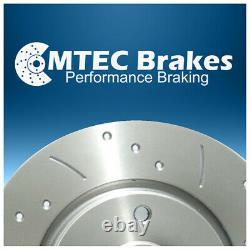 Honda Civic 2.0i Type-R FN2 07- MTEC Drilled Grooved Front Brake Discs & Pads
