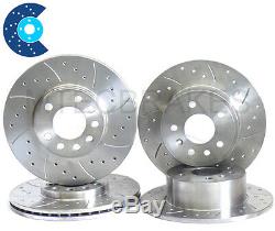 Honda Civic Drilled Grooved Type R EP3 Front Rear Sports Brake Discs