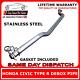 Honda Civic Type R EP3 Large Bore 2.5 Stainless Performance Race Debox Exhaust