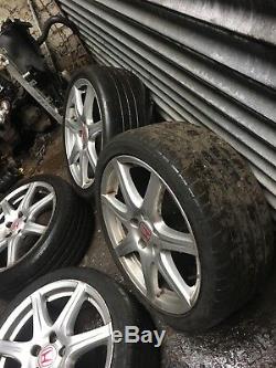 Honda Civic Type R Fn2 18 Alloy Wheels With Tyres 5x114.3 18x7.5 ET55