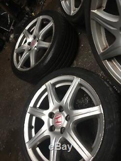 Honda Civic Type R Fn2 18 Alloy Wheels With Tyres 5x114.3 18x7.5 ET55