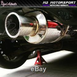 Honda Civic Type R Spoon N1 Style Rolled Tip Performance Back Box Exhaust EP3
