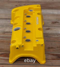 Honda K24 K20 type r accord civic rsx valve cover powder coated in Spoon Yellow