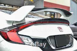 JDM Duckbill Rear Trunk Light Add On Lip Spoiler For 16-Up Honda Civic 2Dr Coupe