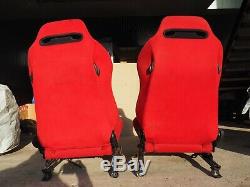 Jdm Honda CIVIC Ek9 Type R Integra Dc2 Acura Gsr Oem Recaro Seats Sr3 Red