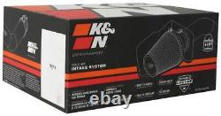 K&N Filters Performance Air Intake System + Air Filter Wrap Service Kit