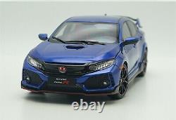 LCD 1/18 Scale Honda CIVIC Type-R Type R Blue Diecast Model Car Toy Gift