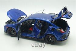 LCD 1/18 Scale Honda CIVIC Type-R Type R Blue Diecast Model Car Toy Gift