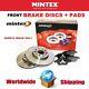 MINTEX Front Axle BRAKE DISCS + PADS SET for HONDA CIVIC Coupe 1.6 i 2001-2005