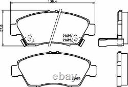 MINTEX Front Axle BRAKE DISCS + PADS SET for HONDA CIVIC Coupe 1.6 i 2001-2005