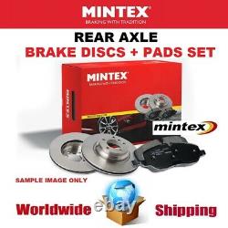 MINTEX Rear BRAKE DISCS + PADS SET for HONDA CIVIC Hatchback Type R 2006-on