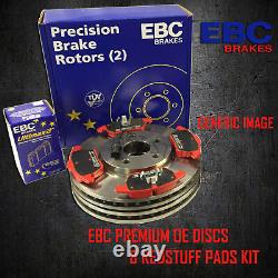 NEW EBC 262mm FRONT BRAKE DISCS AND REDSTUFF PADS KIT OE QUALITY KIT15054