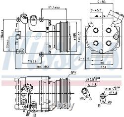 New Air Conditioning Compressor Unit Module For Honda CIVIC VII Saloon Es Et