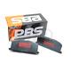 Pbs Protrack Rear Brake Pads For Honda CIVIC Aerodeck 1.8 (mc2) 98-01