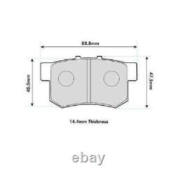 Pbs Protrack Rear Brake Pads For Honda CIVIC Aerodeck 1.8 (mc2) 98-01