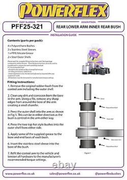 Powerflex Black Rr Lwr Arm Inner Rr Bushes fits Element 03-11 PFR25-321BLK