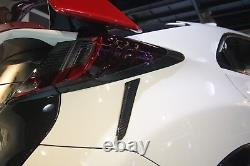 Real Carbon Fiber rear fender trim fit Honda 2015 Civic Type-R FK2