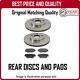 Rear Discs And Pads For Honda CIVIC 1.8 Vti 1/1997-11/2001