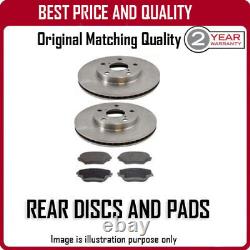 Rear Discs And Pads For Honda CIVIC 1.8i Vtec Type-s 1/2006-12/2012