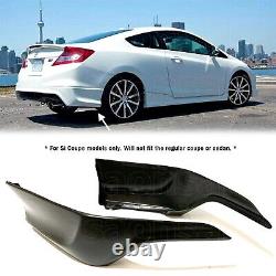 SASA Fit for 12-13 Honda Civic Si Coupe HFP PU Rear Bumper Lip Spoiler Aprons