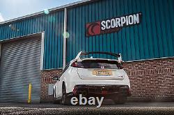 SCORPION SHD014 Cat Back Exhaust Polished Tailpipes HONDA CIVIC FK2 TYPE-R LHD