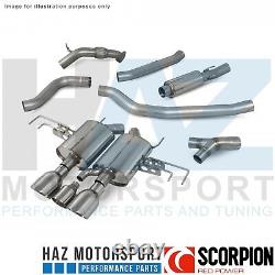 Scorpion Part-res cat-back Exhaust + Silver Tips For Honda Civic Type R FK8
