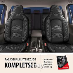 Seat cover completely suitable for Honda Civic in black grey pilot 3.1