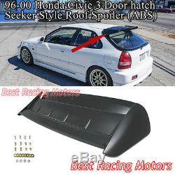Seeker Style Roof Spoiler Wing (ABS) Fits 96-00 Honda Civic 3dr Hatch