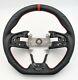 Sports Leather Steering Wheel Red Ring For 2016-2020 HONDA CIVIC Gen 10th Type-R