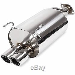 Stainless Sport Exhaust Rear Silencer Back Box For Honda CIVIC Ep3 Type R 01-05