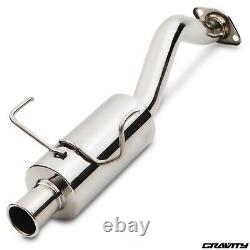 Stainless Steel Exhaust Rear Silencer Backbox Box For Honda CIVIC Ep3 2.0 Type R