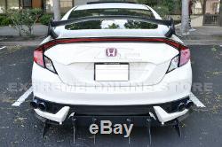 Type R Style Rear Trunk Lid Wing Spoiler Body Kit For 16-Up Honda Civic Coupe