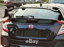 Type R Style Rear Trunk Spoiler For 2017+ Honda CIVIC Hatch Hatchback Unpainted